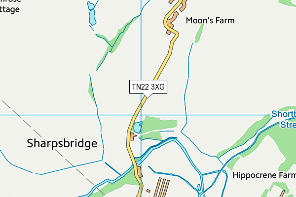 TN22 3XG map - OS VectorMap District (Ordnance Survey) TN22 3XG map - OS VectorMap District (Ordnance Survey)