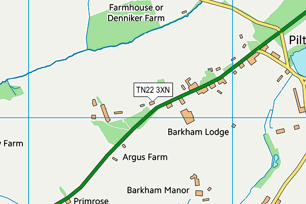 TN22 3XN map - OS VectorMap District (Ordnance Survey) TN22 3XN map - OS VectorMap District (Ordnance Survey)
