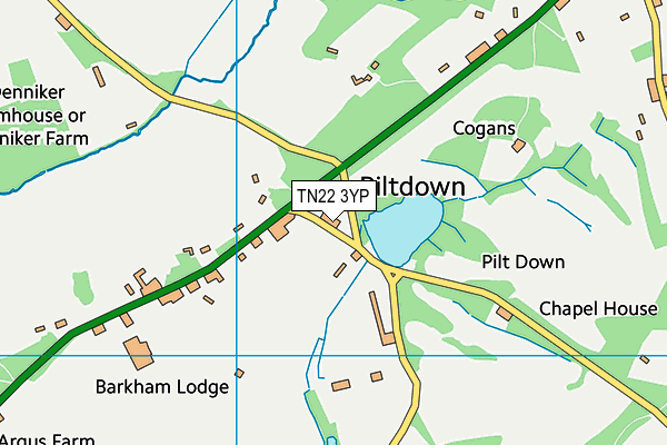 TN22 3YP map - OS VectorMap District (Ordnance Survey) TN22 3YP map - OS VectorMap District (Ordnance Survey)