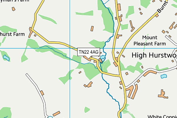 TN22 4AG map - OS VectorMap District (Ordnance Survey) TN22 4AG map - OS VectorMap District (Ordnance Survey)