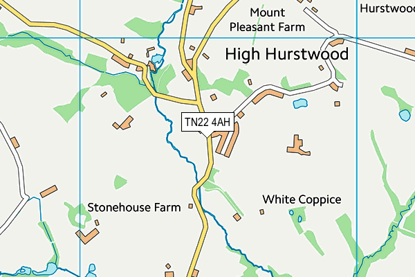 TN22 4AH map - OS VectorMap District (Ordnance Survey) TN22 4AH map - OS VectorMap District (Ordnance Survey)