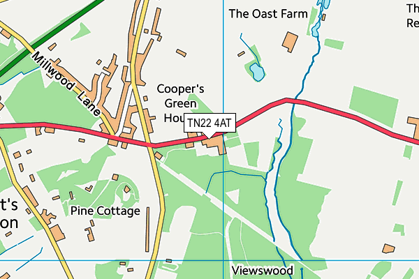TN22 4AT map - OS VectorMap District (Ordnance Survey) TN22 4AT map - OS VectorMap District (Ordnance Survey)
