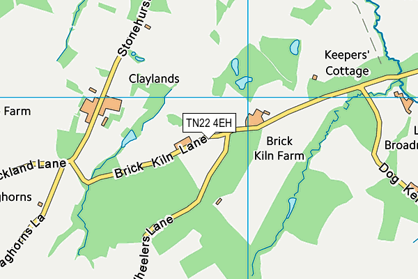 TN22 4EH map - OS VectorMap District (Ordnance Survey) TN22 4EH map - OS VectorMap District (Ordnance Survey)