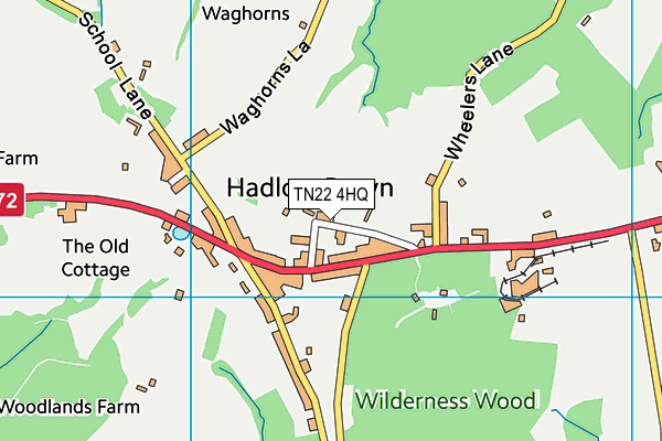 TN22 4HQ map - OS VectorMap District (Ordnance Survey) TN22 4HQ map - OS VectorMap District (Ordnance Survey)
