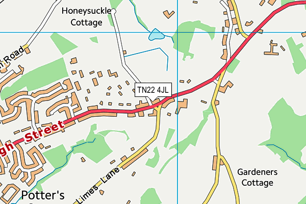 TN22 4JL map - OS VectorMap District (Ordnance Survey) TN22 4JL map - OS VectorMap District (Ordnance Survey)