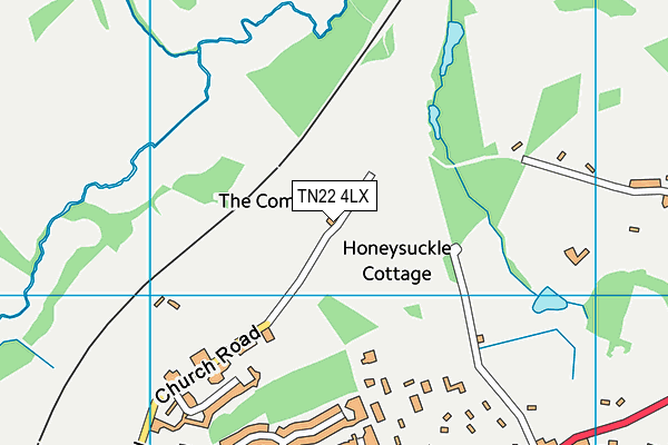 TN22 4LX map - OS VectorMap District (Ordnance Survey) TN22 4LX map - OS VectorMap District (Ordnance Survey)