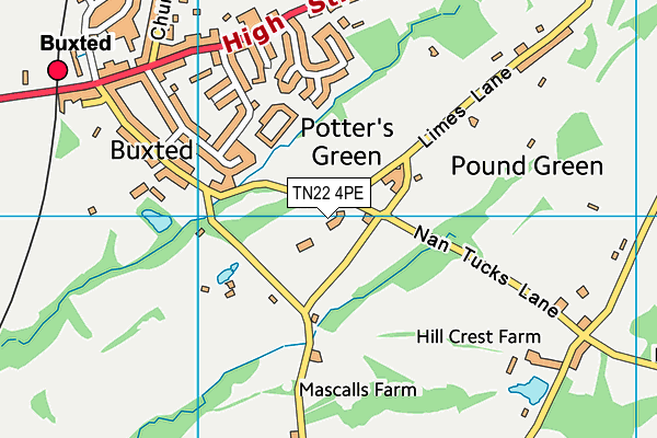 TN22 4PE map - OS VectorMap District (Ordnance Survey) TN22 4PE map - OS VectorMap District (Ordnance Survey)