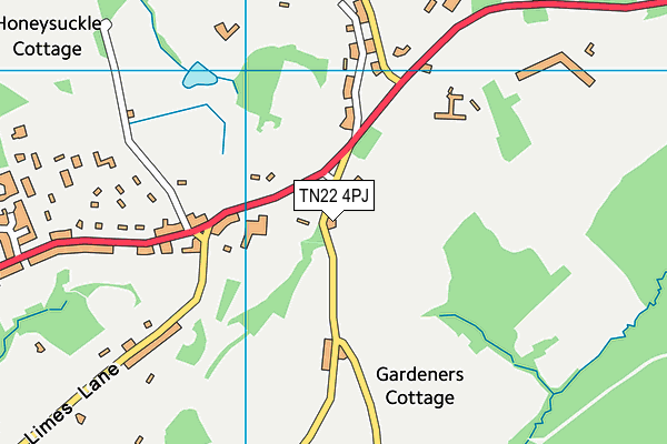 TN22 4PJ map - OS VectorMap District (Ordnance Survey) TN22 4PJ map - OS VectorMap District (Ordnance Survey)