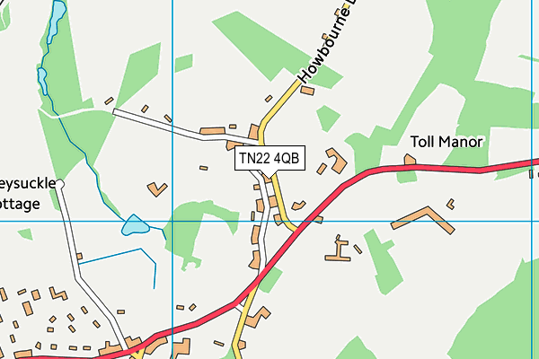 TN22 4QB map - OS VectorMap District (Ordnance Survey) TN22 4QB map - OS VectorMap District (Ordnance Survey)