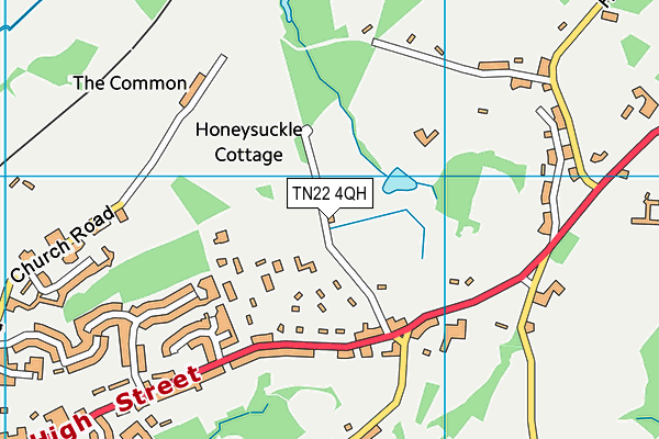TN22 4QH map - OS VectorMap District (Ordnance Survey) TN22 4QH map - OS VectorMap District (Ordnance Survey)
