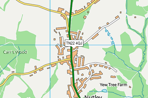 TN22 4QJ map - OS VectorMap District (Ordnance Survey) TN22 4QJ map - OS VectorMap District (Ordnance Survey)