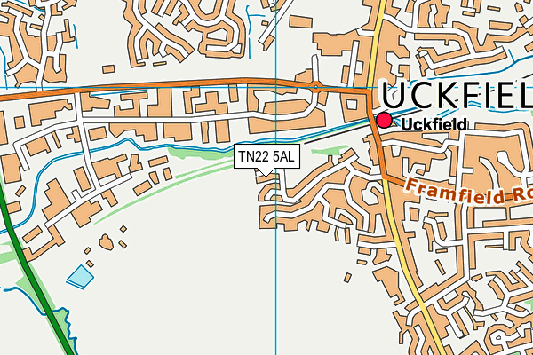 TN22 5AL map - OS VectorMap District (Ordnance Survey) TN22 5AL map - OS VectorMap District (Ordnance Survey)