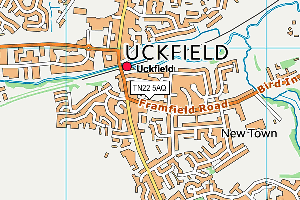 TN22 5AQ map - OS VectorMap District (Ordnance Survey) TN22 5AQ map - OS VectorMap District (Ordnance Survey)