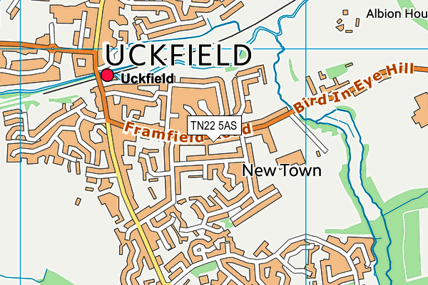 TN22 5AS map - OS VectorMap District (Ordnance Survey) TN22 5AS map - OS VectorMap District (Ordnance Survey)