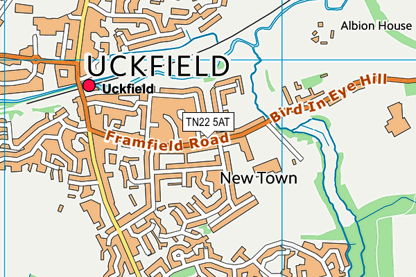 TN22 5AT map - OS VectorMap District (Ordnance Survey) TN22 5AT map - OS VectorMap District (Ordnance Survey)