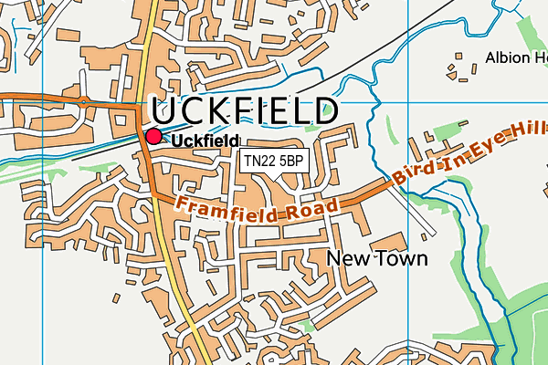 TN22 5BP map - OS VectorMap District (Ordnance Survey) TN22 5BP map - OS VectorMap District (Ordnance Survey)