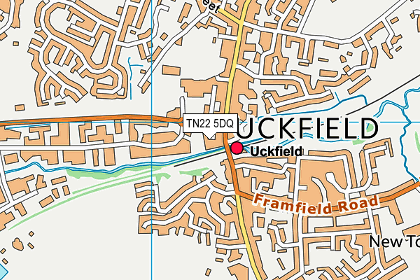 TN22 5DQ map - OS VectorMap District (Ordnance Survey) TN22 5DQ map - OS VectorMap District (Ordnance Survey)