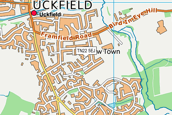 TN22 5EJ map - OS VectorMap District (Ordnance Survey) TN22 5EJ map - OS VectorMap District (Ordnance Survey)