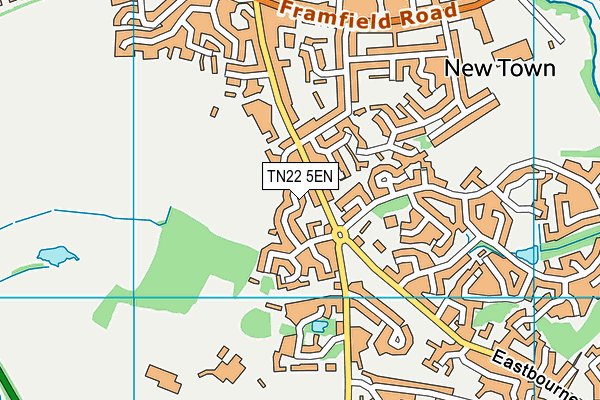 TN22 5EN map - OS VectorMap District (Ordnance Survey) TN22 5EN map - OS VectorMap District (Ordnance Survey)