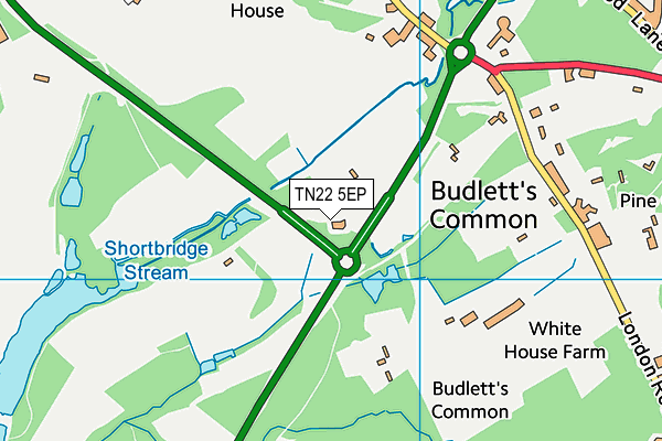 TN22 5EP map - OS VectorMap District (Ordnance Survey) TN22 5EP map - OS VectorMap District (Ordnance Survey)