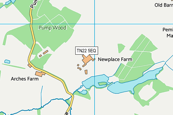 TN22 5EQ map - OS VectorMap District (Ordnance Survey) TN22 5EQ map - OS VectorMap District (Ordnance Survey)