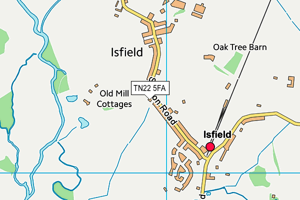 TN22 5FA map - OS VectorMap District (Ordnance Survey) TN22 5FA map - OS VectorMap District (Ordnance Survey)