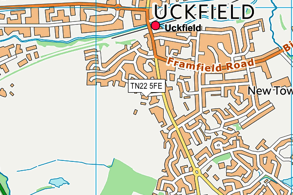 TN22 5FE map - OS VectorMap District (Ordnance Survey) TN22 5FE map - OS VectorMap District (Ordnance Survey)