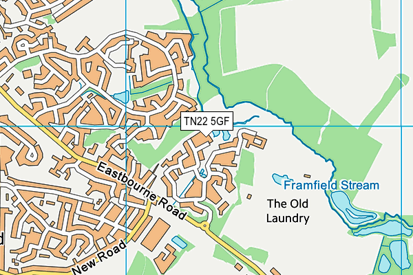 TN22 5GF map - OS VectorMap District (Ordnance Survey) TN22 5GF map - OS VectorMap District (Ordnance Survey)