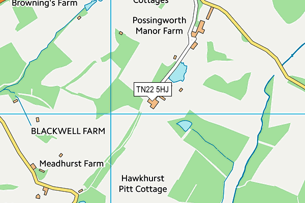 TN22 5HJ map - OS VectorMap District (Ordnance Survey) TN22 5HJ map - OS VectorMap District (Ordnance Survey)