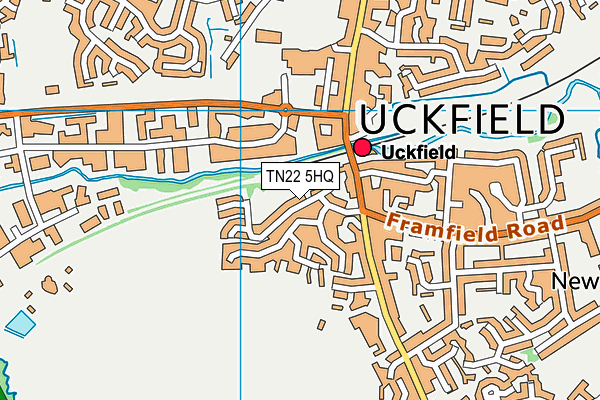 TN22 5HQ map - OS VectorMap District (Ordnance Survey)