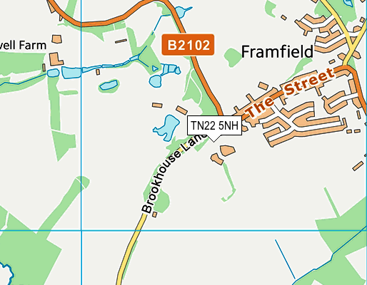 TN22 5NH map - OS VectorMap District (Ordnance Survey) TN22 5NH map - OS VectorMap District (Ordnance Survey)