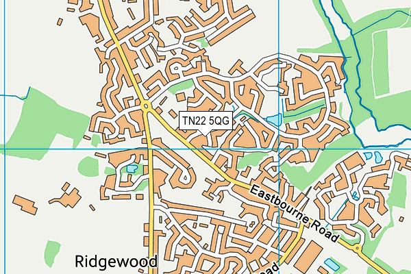 TN22 5QG map - OS VectorMap District (Ordnance Survey) TN22 5QG map - OS VectorMap District (Ordnance Survey)