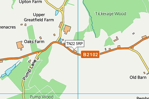 TN22 5RP map - OS VectorMap District (Ordnance Survey) TN22 5RP map - OS VectorMap District (Ordnance Survey)
