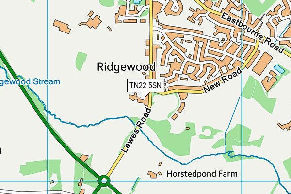 TN22 5SN map - OS VectorMap District (Ordnance Survey) TN22 5SN map - OS VectorMap District (Ordnance Survey)