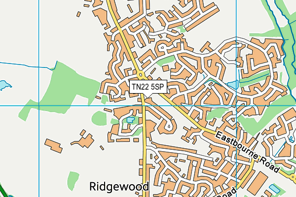 TN22 5SP map - OS VectorMap District (Ordnance Survey) TN22 5SP map - OS VectorMap District (Ordnance Survey)