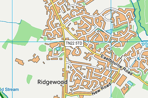 TN22 5TD map - OS VectorMap District (Ordnance Survey) TN22 5TD map - OS VectorMap District (Ordnance Survey)