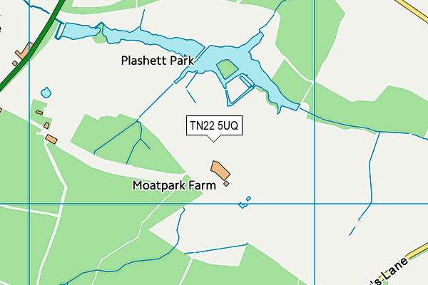 TN22 5UQ map - OS VectorMap District (Ordnance Survey) TN22 5UQ map - OS VectorMap District (Ordnance Survey)