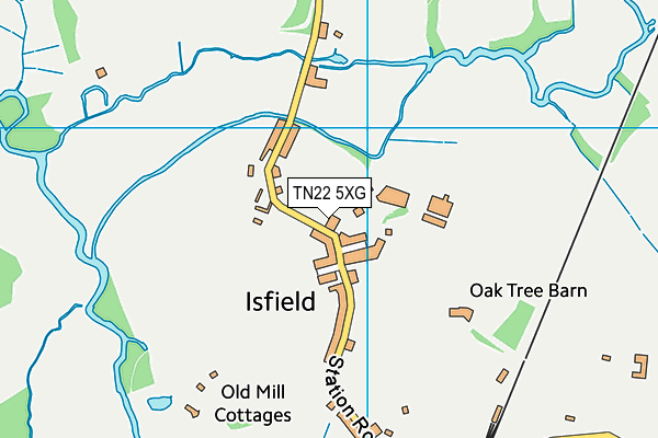 TN22 5XG map - OS VectorMap District (Ordnance Survey) TN22 5XG map - OS VectorMap District (Ordnance Survey)