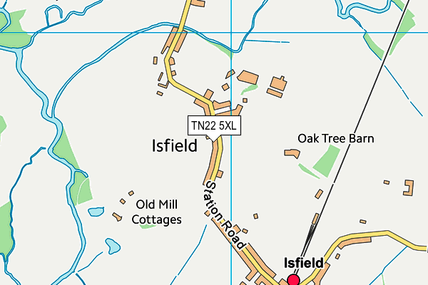 TN22 5XL map - OS VectorMap District (Ordnance Survey) TN22 5XL map - OS VectorMap District (Ordnance Survey)