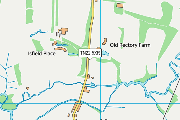 TN22 5XR map - OS VectorMap District (Ordnance Survey) TN22 5XR map - OS VectorMap District (Ordnance Survey)