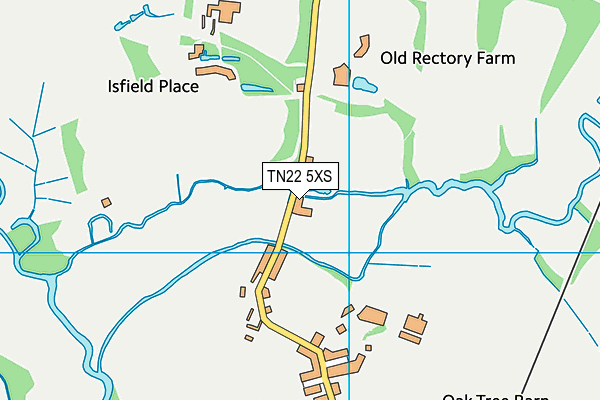 TN22 5XS map - OS VectorMap District (Ordnance Survey) TN22 5XS map - OS VectorMap District (Ordnance Survey)