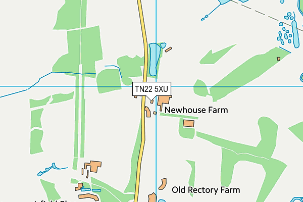 TN22 5XU map - OS VectorMap District (Ordnance Survey) TN22 5XU map - OS VectorMap District (Ordnance Survey)