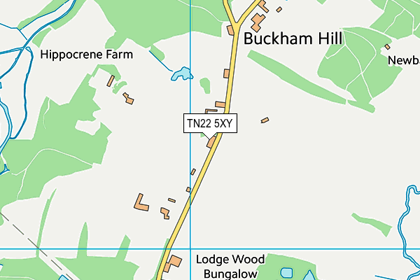 TN22 5XY map - OS VectorMap District (Ordnance Survey) TN22 5XY map - OS VectorMap District (Ordnance Survey)