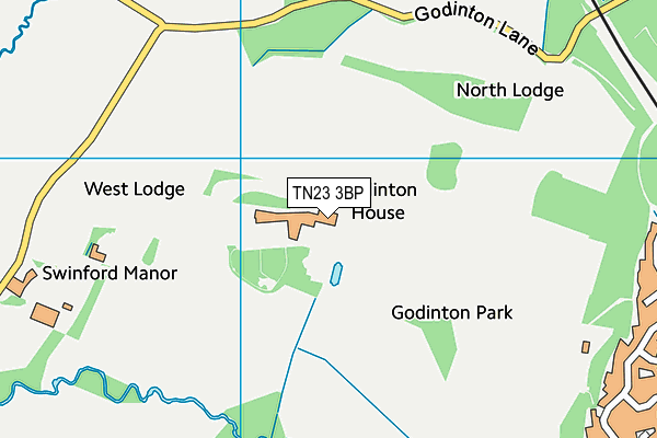 TN23 3BP map - OS VectorMap District (Ordnance Survey) TN23 3BP map - OS VectorMap District (Ordnance Survey)