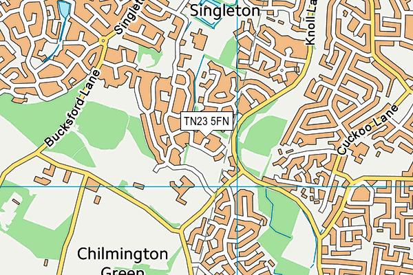 TN23 5FN map - OS VectorMap District (Ordnance Survey) TN23 5FN map - OS VectorMap District (Ordnance Survey)
