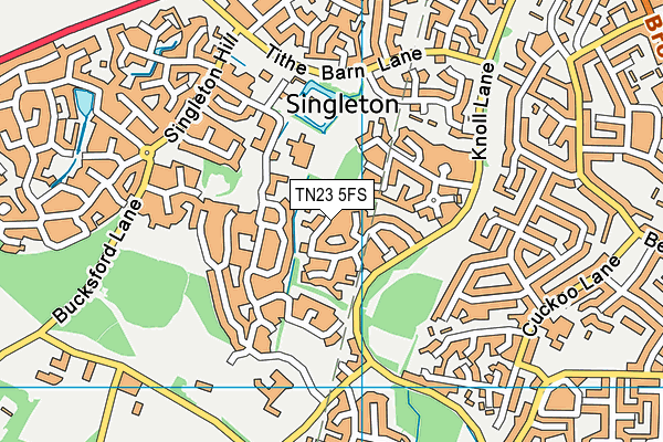 TN23 5FS map - OS VectorMap District (Ordnance Survey) TN23 5FS map - OS VectorMap District (Ordnance Survey)