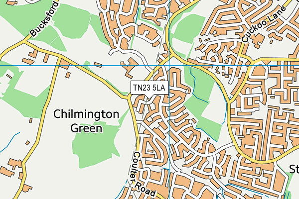TN23 5LA map - OS VectorMap District (Ordnance Survey) TN23 5LA map - OS VectorMap District (Ordnance Survey)