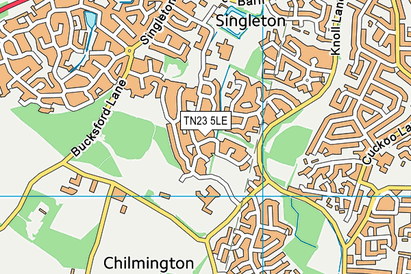 TN23 5LE map - OS VectorMap District (Ordnance Survey) TN23 5LE map - OS VectorMap District (Ordnance Survey)