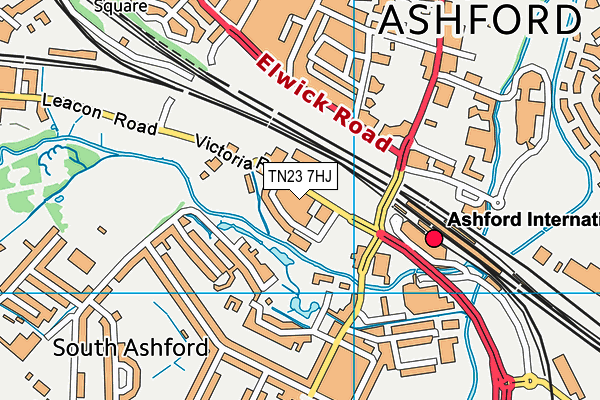 TN23 7HJ map - OS VectorMap District (Ordnance Survey) TN23 7HJ map - OS VectorMap District (Ordnance Survey)