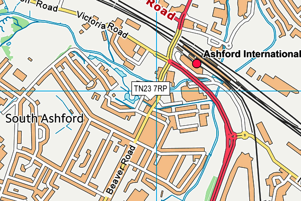 TN23 7RP map - OS VectorMap District (Ordnance Survey) TN23 7RP map - OS VectorMap District (Ordnance Survey)